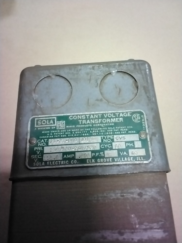 SOLA 23-23-060 Voltage Regulator