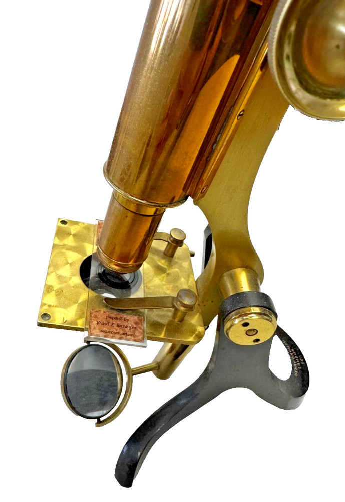 Henry Crouch antique scientific microscope, #967
