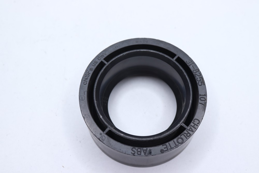 Charlotte Pipe Flush Bushing ABS Black 3" X 2" 31-3855