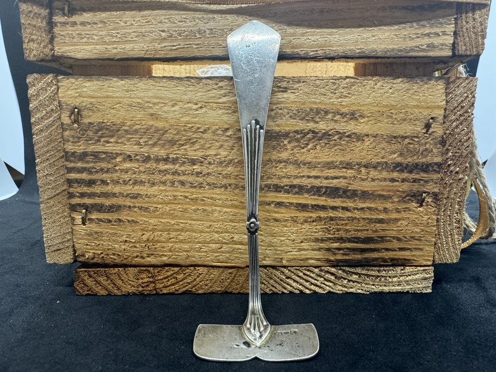 Vintage German .800 Solid Silver Baby Food Pusher