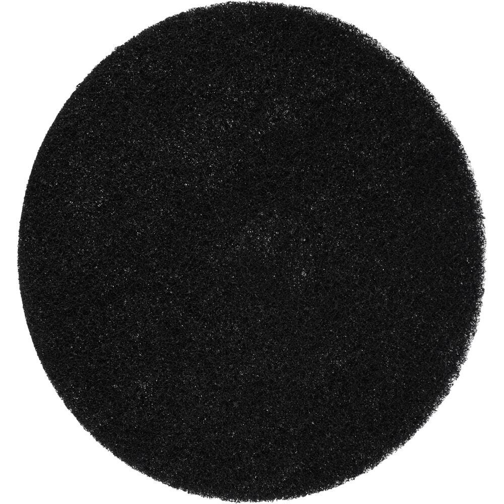 5 Pack PRO SOURCE Floor Stripping Pads: Black Coarse Polyester, 17" Diameter