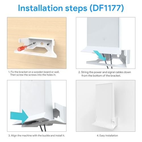 Router Wall Mount, Stand with Stability Support and Protective Holder,