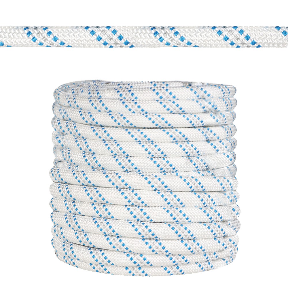 Double Braid Nylon Polyester Arborist Bull Rope Pulling Rigging Line 5/8" × 150'