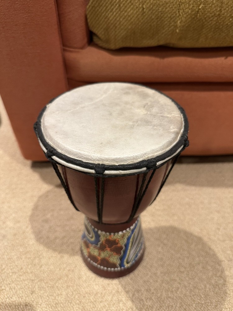 Djembe Drum African Hand Painted Drum Percussion Instrument