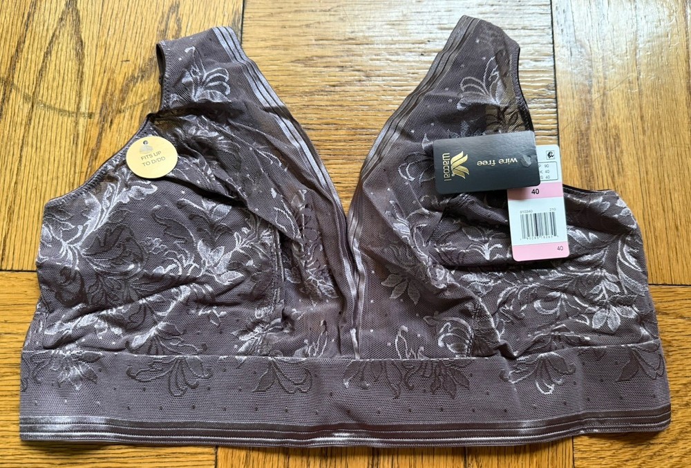 40 - WACOAL Net Effect Bralette, Sparrow, New