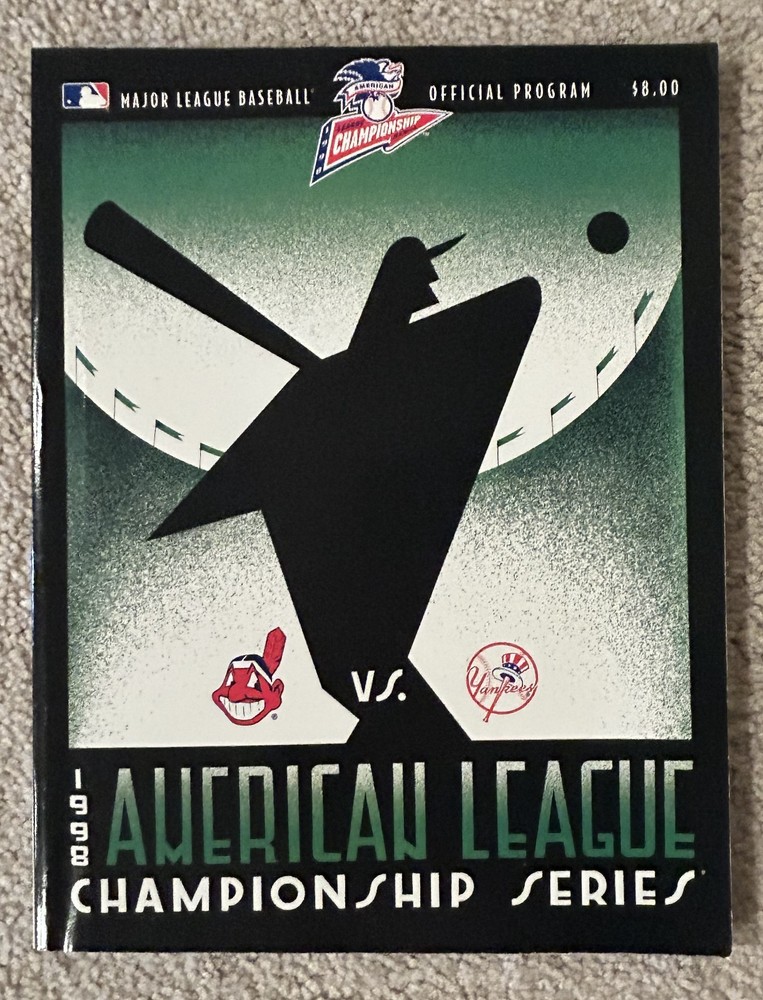 1998 World Champion NY Yankees ALCS Program ++ BONUS