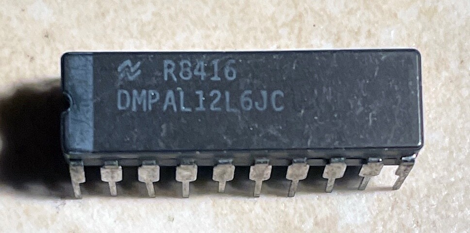 National DMPAL12L6JC 12L6  Programmable Array Logic - NOS
