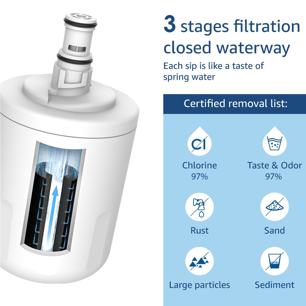 Waterdrop 8171413 Water Filter, Replacement for NLCS200, EDR8D1, Kenmore 46-9002