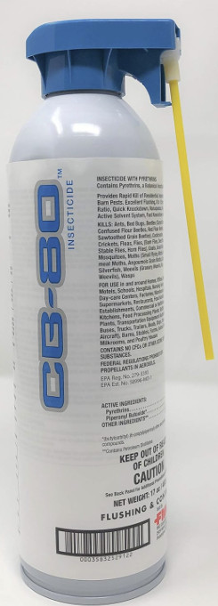 17 oz CB-80 Flushing Agent Contact Pyrethrin Insecticide Carpet Beetle Roach etc