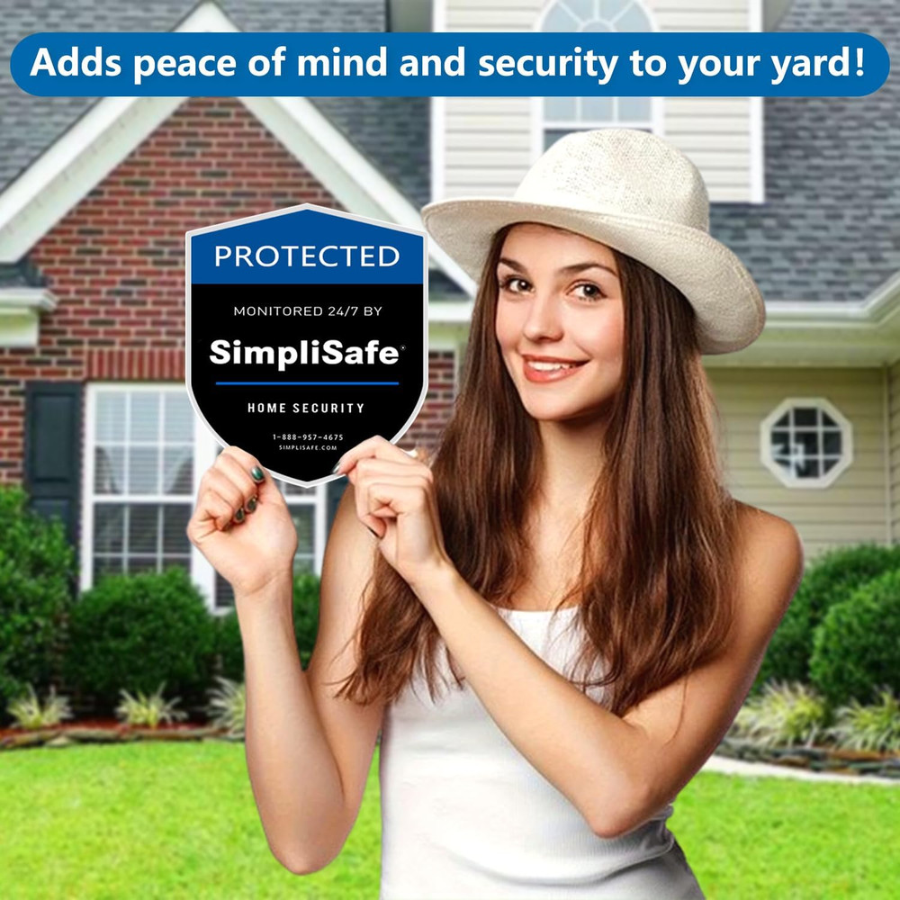 3PCS Yard Sign Shield Compatible for Simplisafe Home Security System，3Pcs Door/W