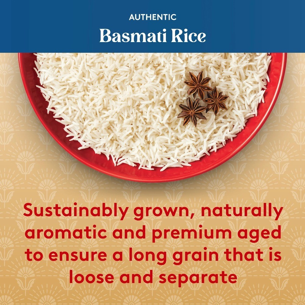 (6 pack) Authentic Ready-to-Heat Long Grain White Basmati Rice, 8.5 oz