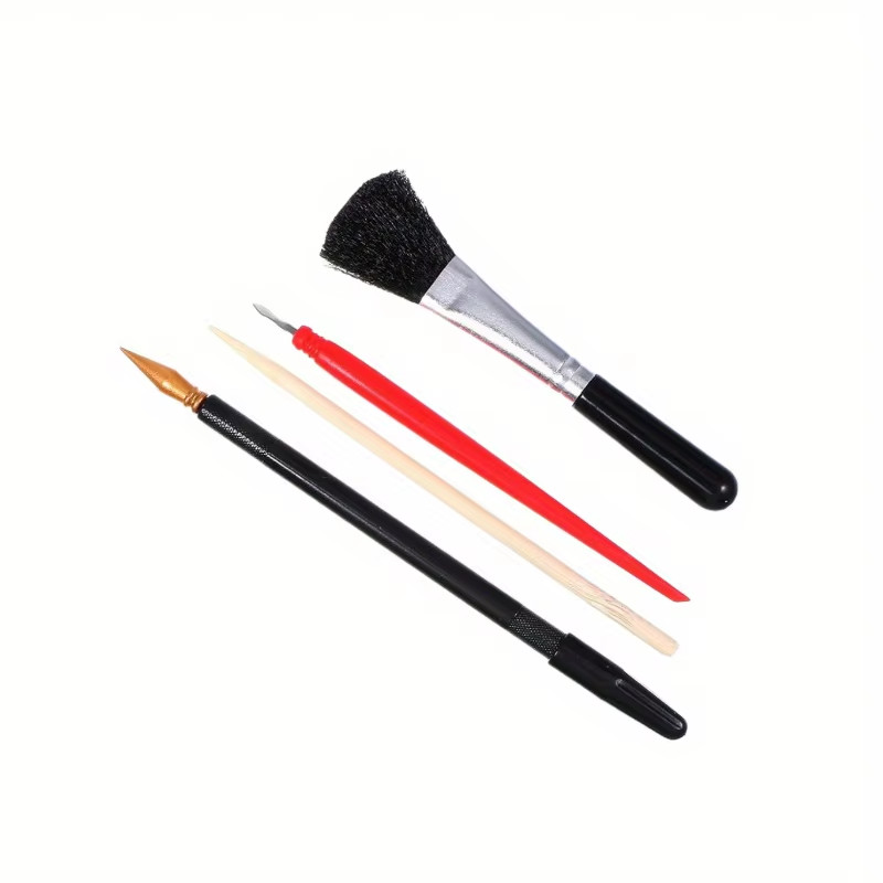 4Pcs Scratch Art Tools Scratching Drawing Tool Set Including Tools Bag, Scratch