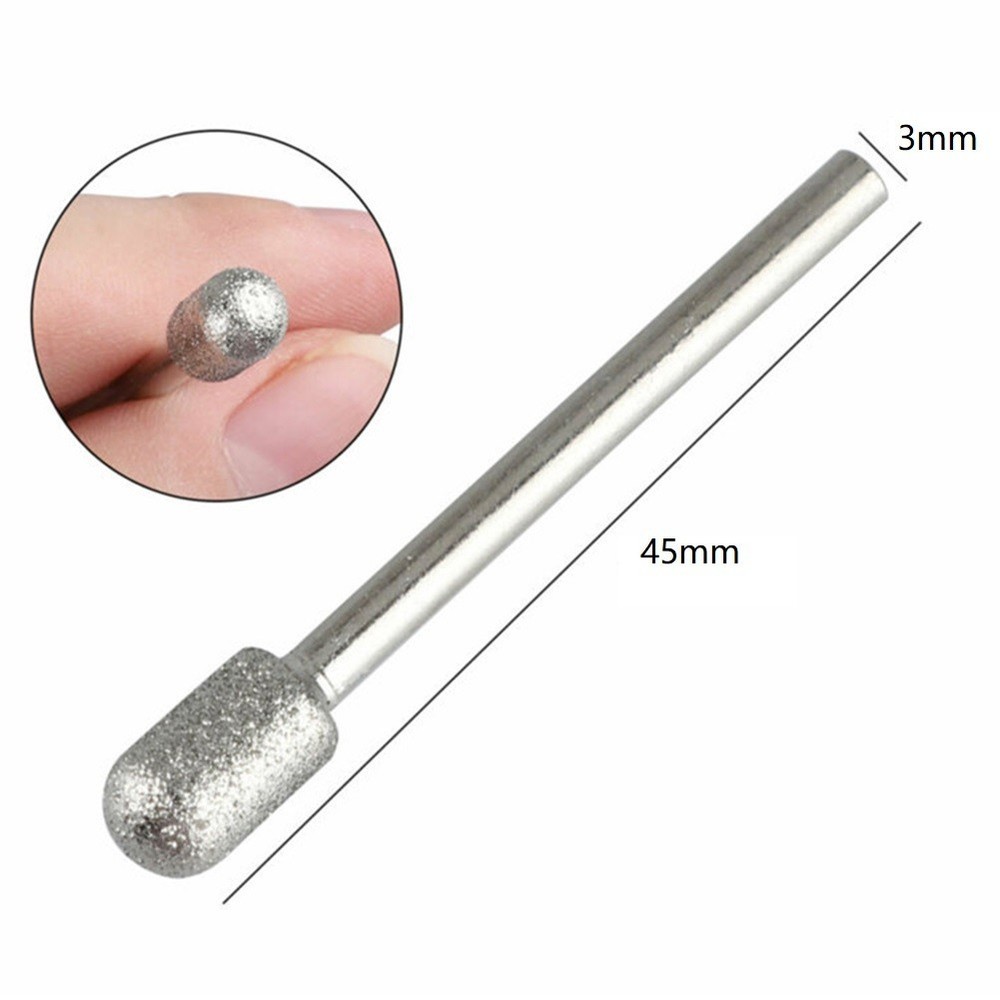 Efficient 3mm Shank Diamond Burr Set Drill Bits 20pcs for Precise Grinding