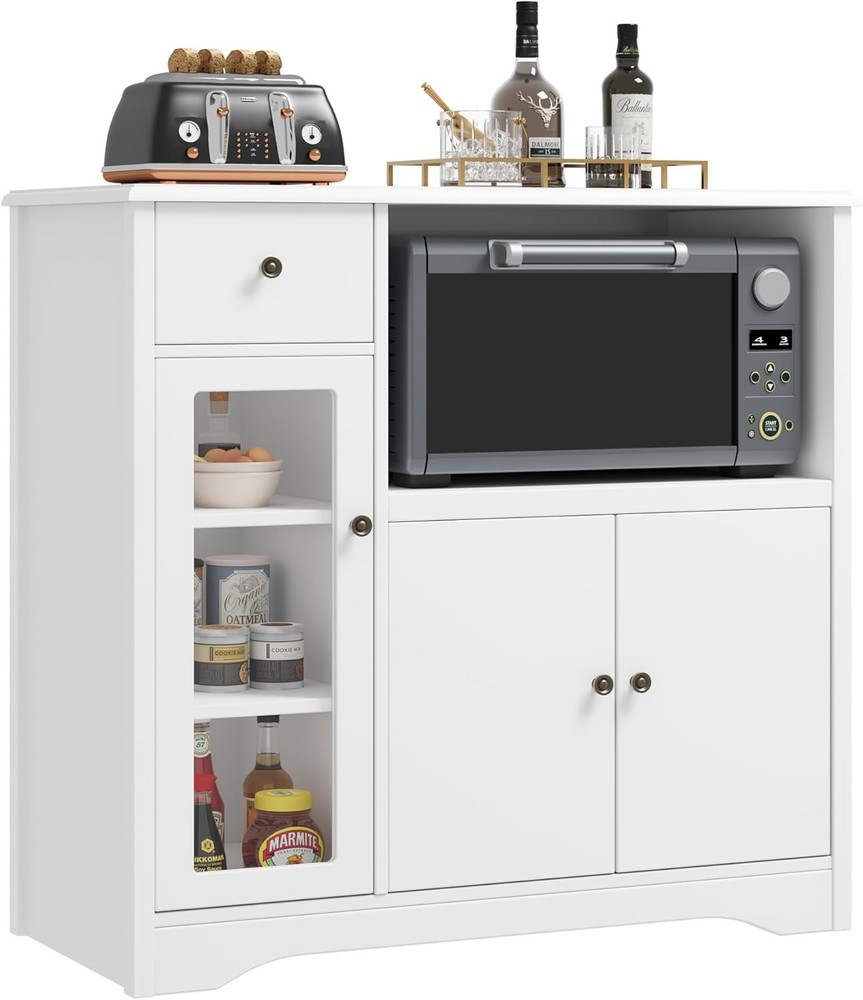 Microwave Cabinet, Kitchen Stora Cabinet Doors and 1 Der,