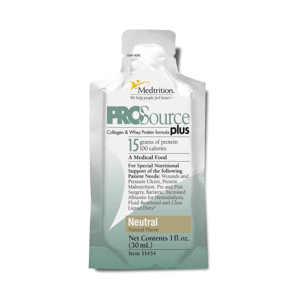 ProSource Plus Oral Supplement Neutral Flavor 1 oz. Pouch 100 Ct