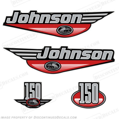 Fits Johnson 150hp Decals - 1999 (Red)