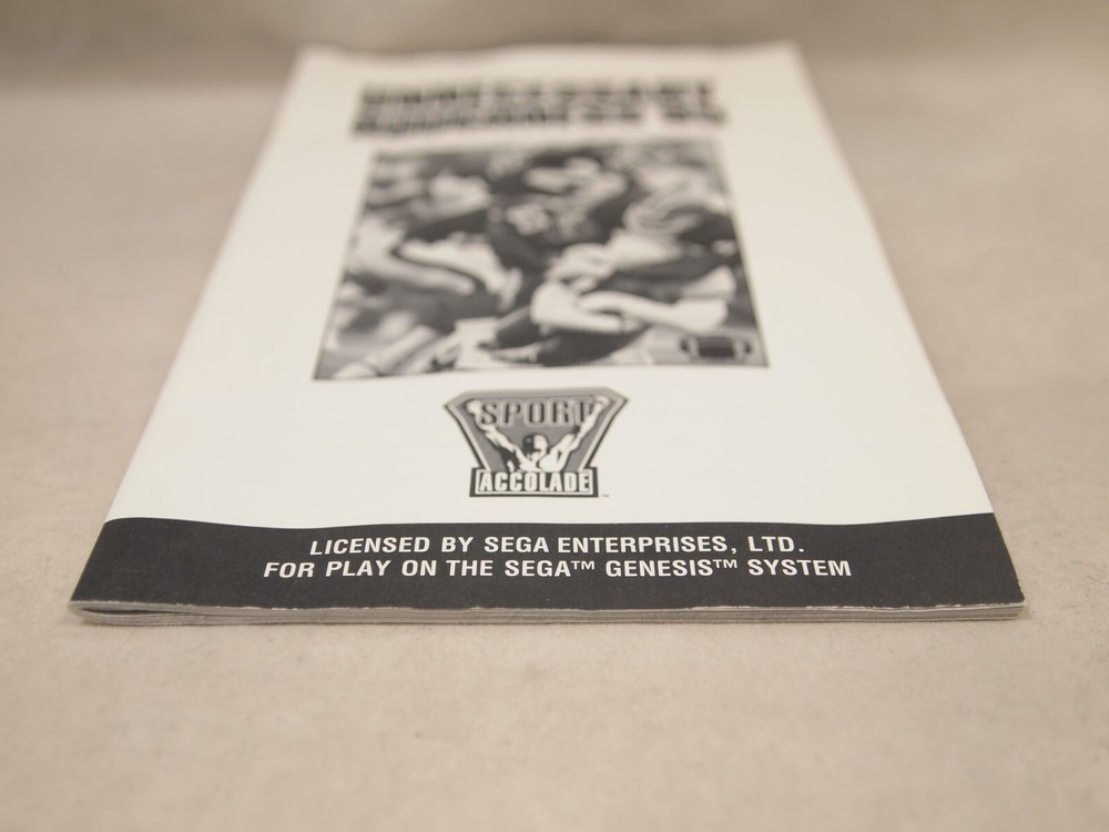 Unnecessary Roughness 95 (SEGA Genesis) Authentic MANUAL ONLY