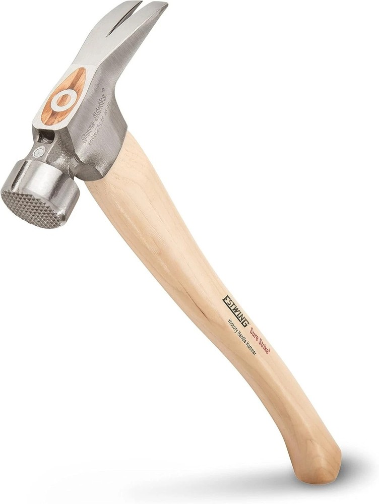 Milled Face Rip Claw Hammer - 25 oz Hickory Handle