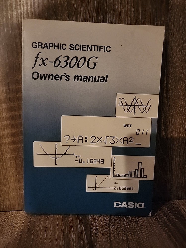 Casio Graphic Scientific fx-6300G Owner's Manual