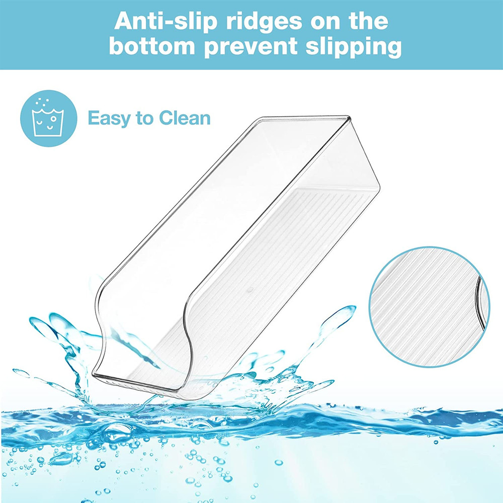 2 Pack Standard Can Drink Dispenser Organizer for Refrigerator Plastic Soda Pop