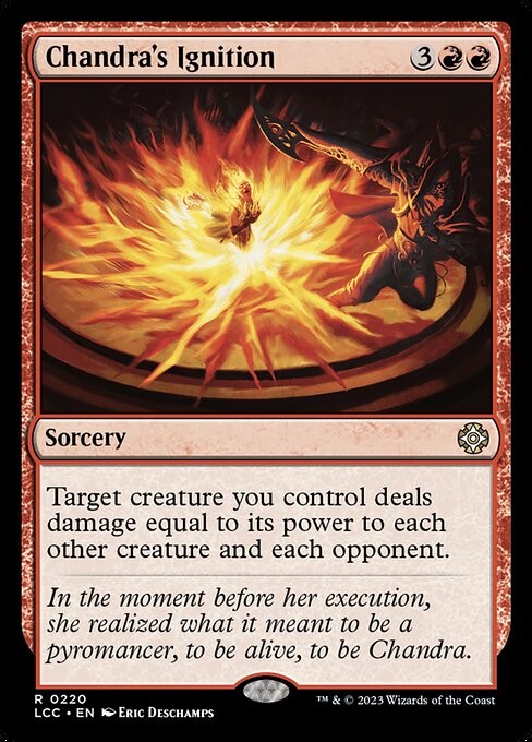 Chandra's Ignition 220 R Normal LCC MTG NM