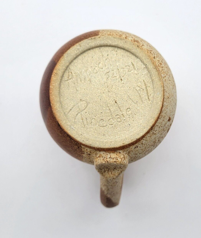 Anspach Pottery Small Pitcher Signed and Numbered 52/321