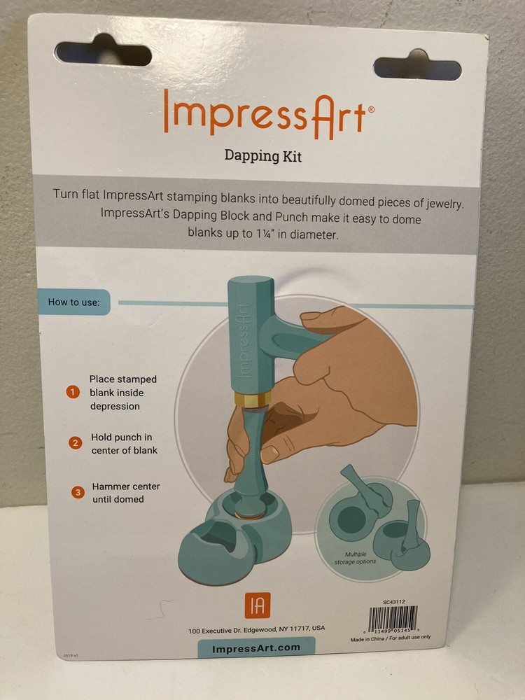 ImpressArt Dapping Kit Dapping Block and Punch New