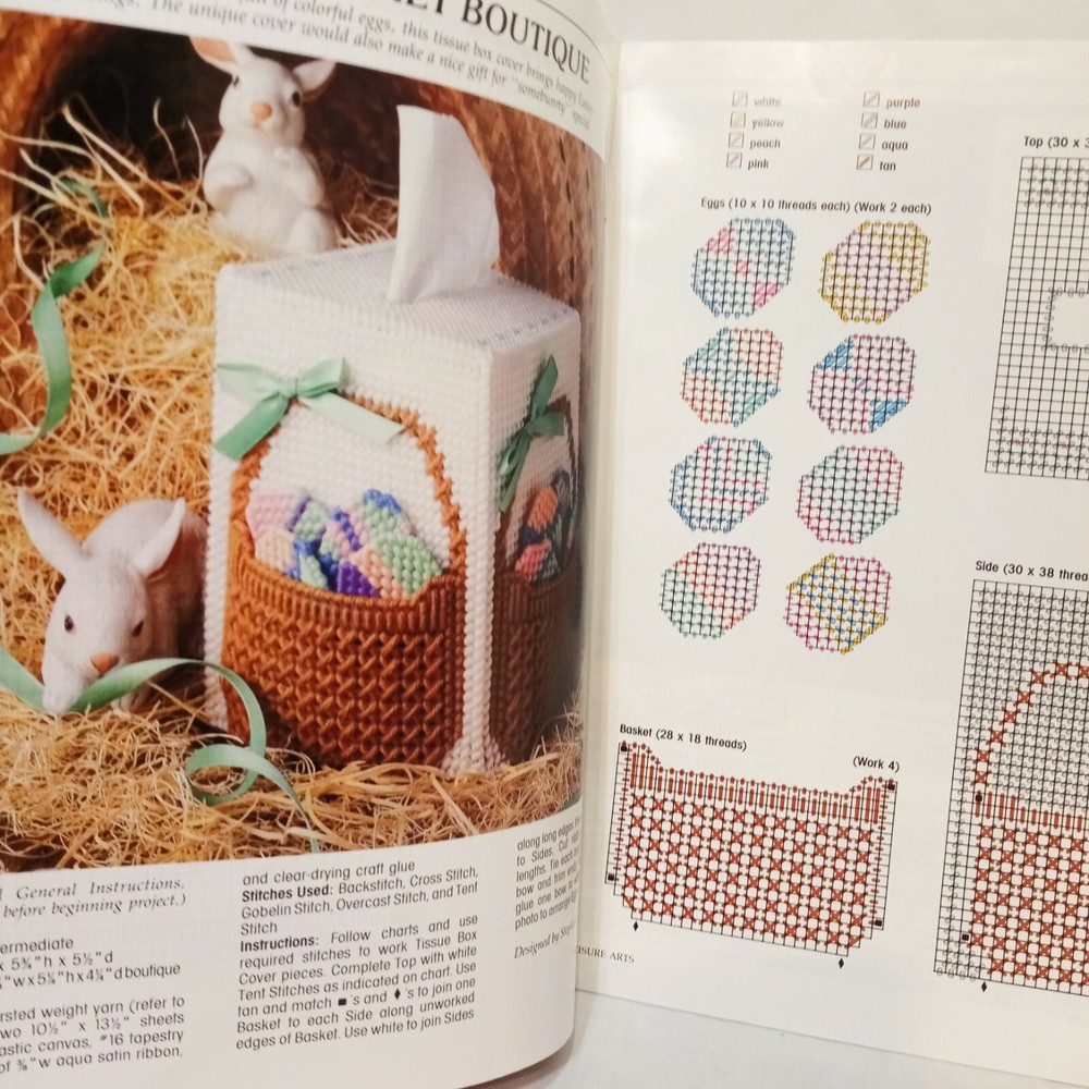 Plastic Canvas Corner Magazine May 1992 25 Projects Welcome Spring Easter Bunny