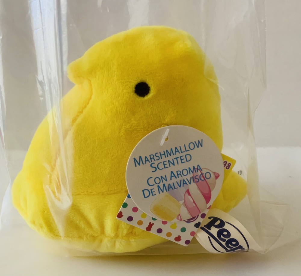 Peeps Yellow Chick Marshmallow Scented Soft Plush 5” Easter Toy