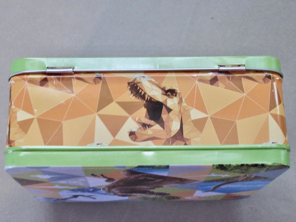 Universal City Studios Jurassic World Dinosaur Tin Lunch Box~Empty
