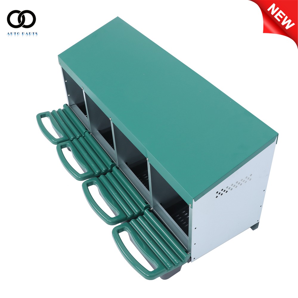 Chicken Nesting Boxes Metal Chicken Egg Laying Nesting Box With Perch 4 Hole
