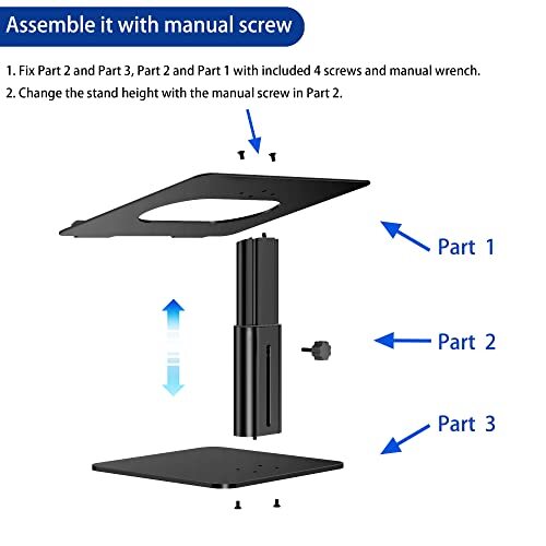 LSX6N Laptop Stand Ergonomic Adjustable Notebook Riser Holder Computer Stand ...