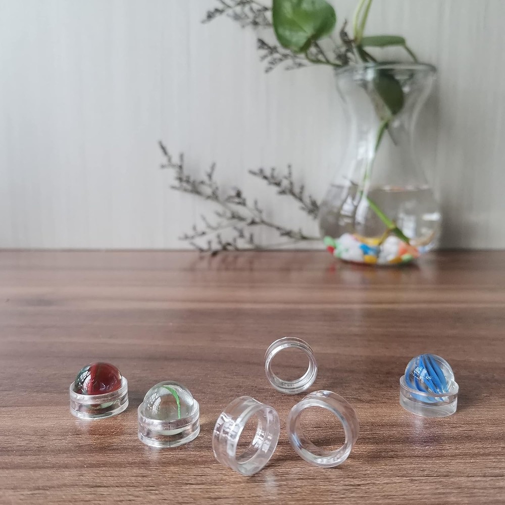 (48 Pack) Baseball Display Stand,Spheres Holder, Clear Ring, clear