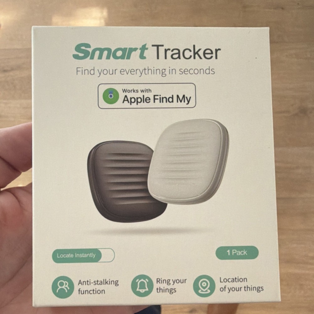 Smart Tracker GPS Device Compatible with Apple Find My, Anti-Stalking Function