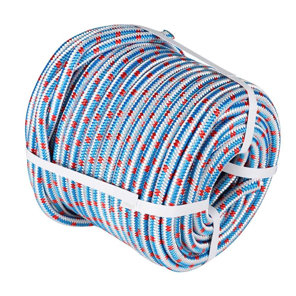 1/2" × 100' 16 Strand Braided Polyester Nylon Core Arborist Tree Rope