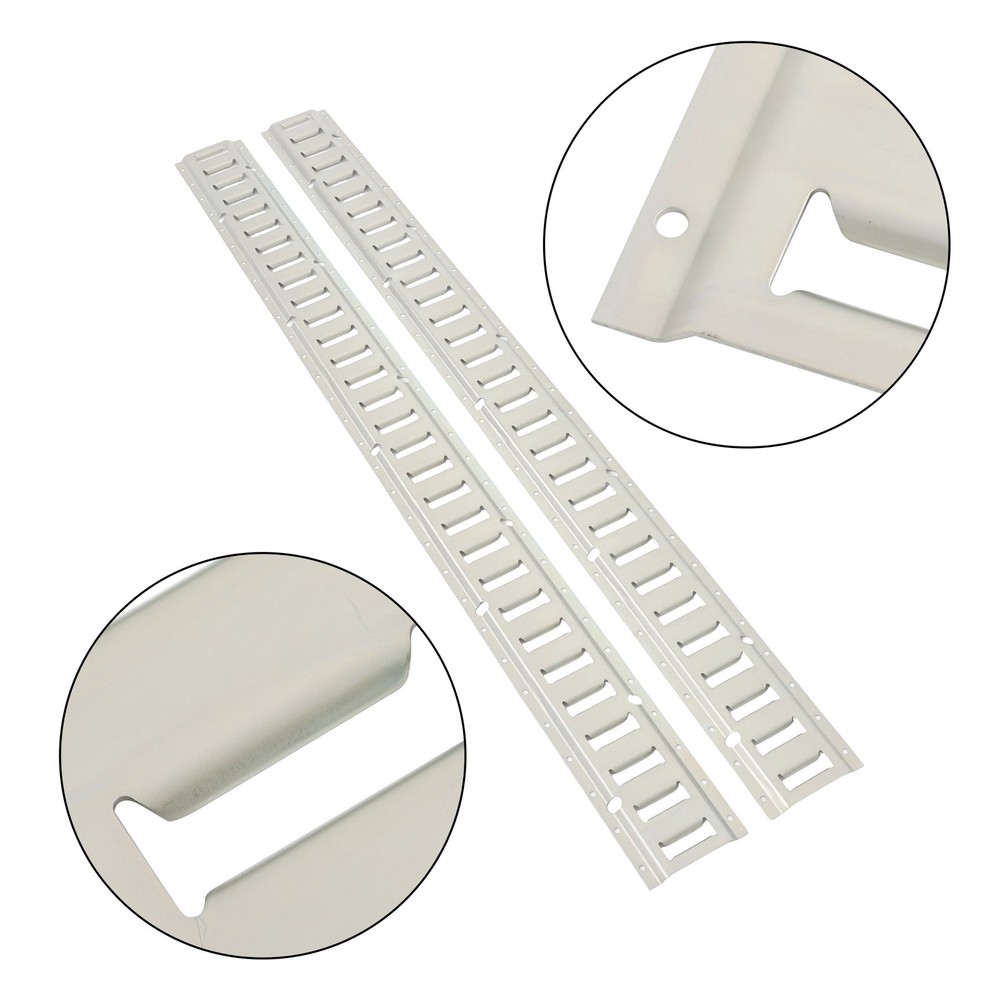 Carbon Steel Durable E Track Tie Down Rail Kit Silver Galvanized Replacement