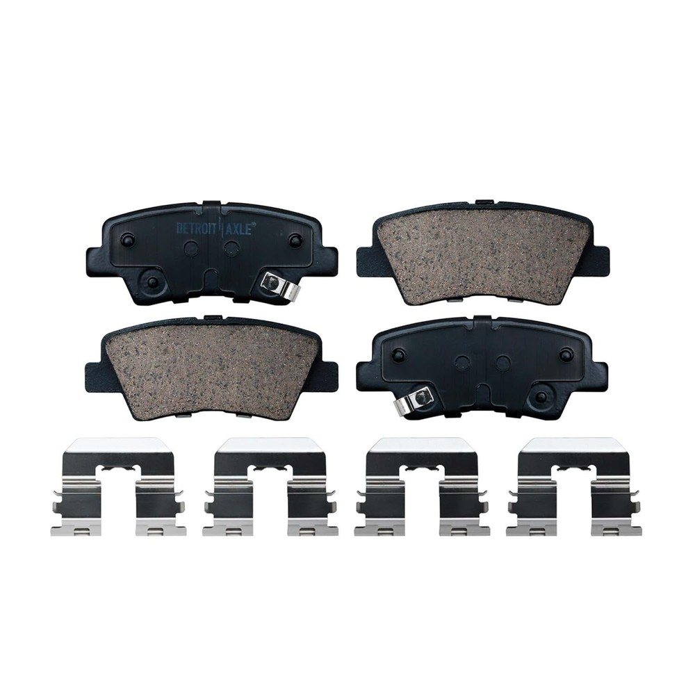 Front & Rear Ceramic Pads for 2012 2013 2014 2015 2016 2017 Rio Hyundai Accent