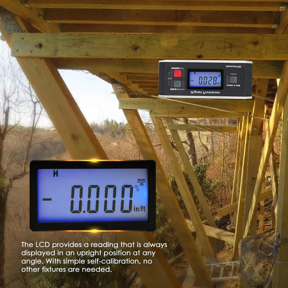 Digital Angle Finder Magnetic Protractor Inclinometer Angle Level Meter Tool Dig