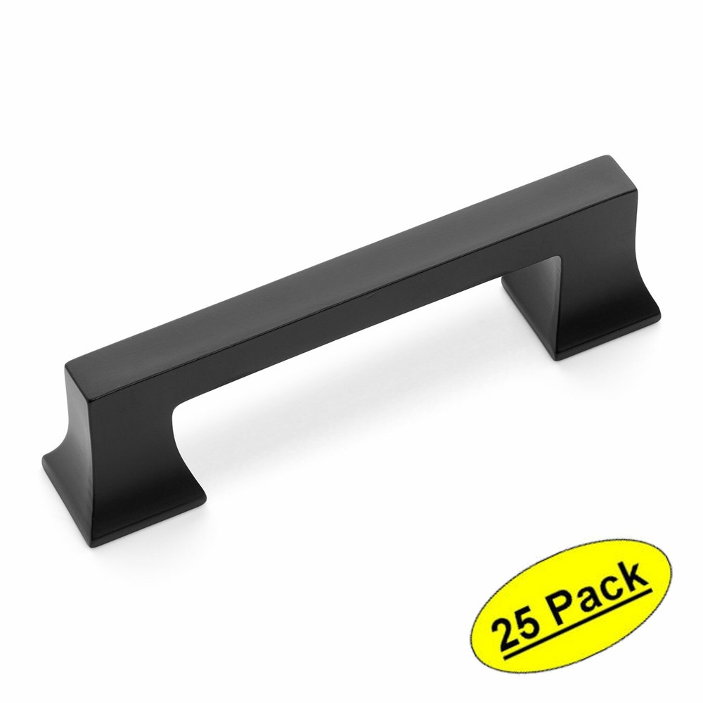 *25 Pack* Cosmas Cabinet Hardware Flat Black Modern Handle Pulls #10556FB
