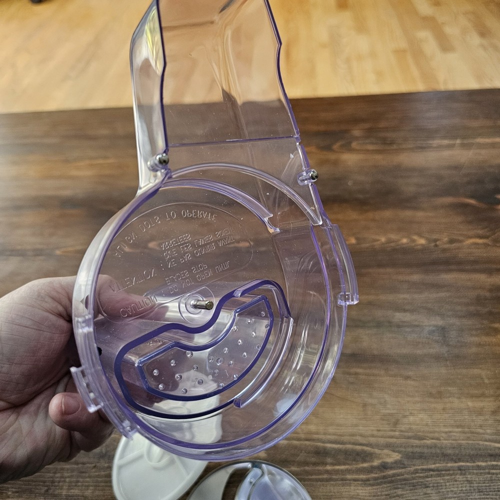 MAGIC CHEF MINI FOOD PROCESSOR  Replacement Slicing Disc Chute Pusher Disc Hold