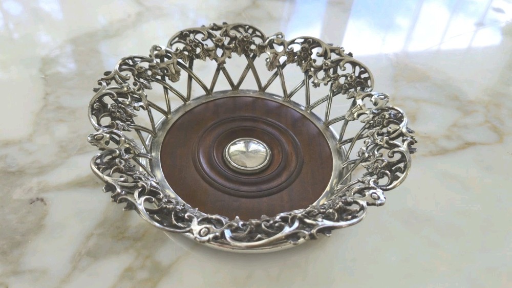 Antique Crown Form Wine Bottle Coaster England