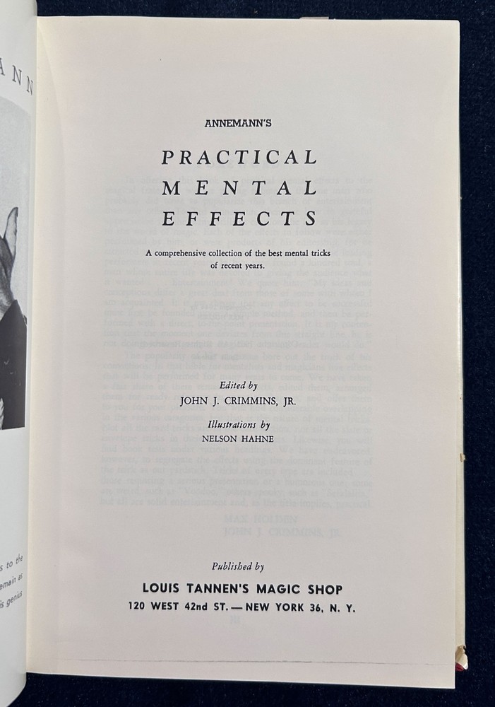 Practical Mental Effects (Annemann) -1963