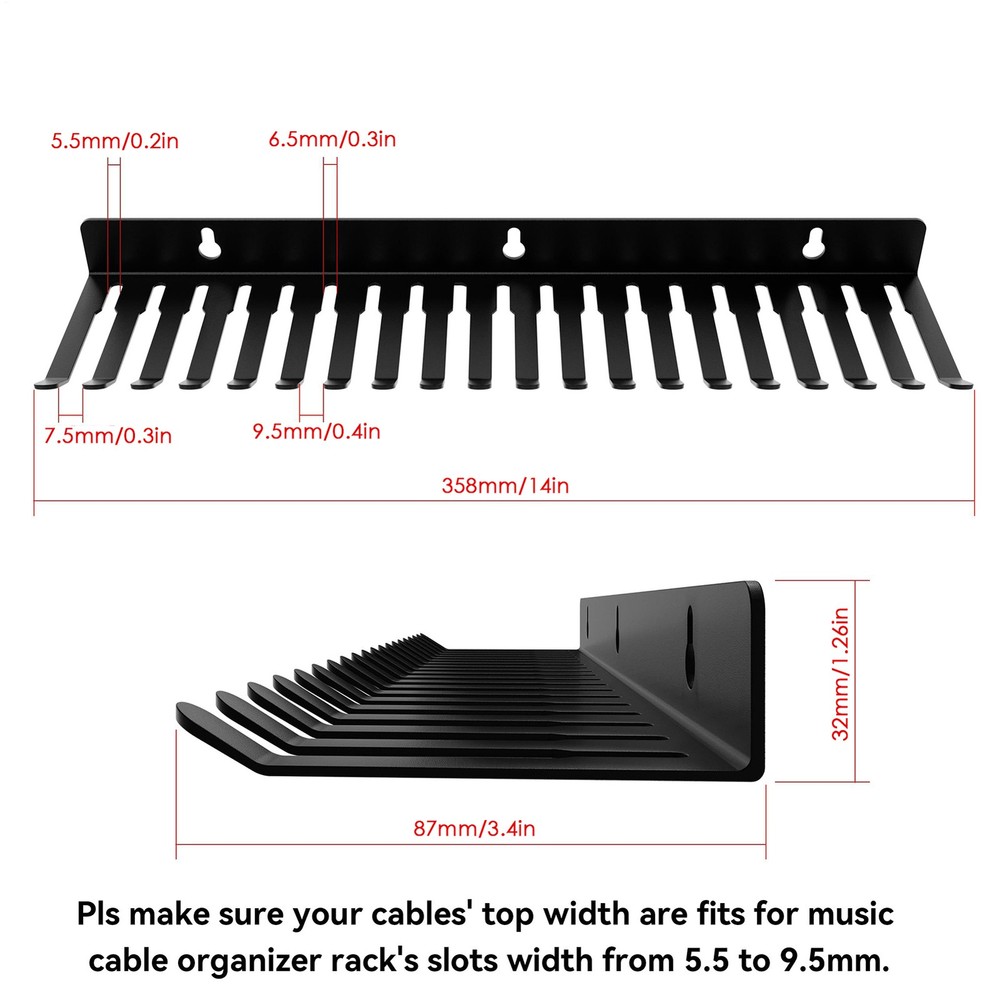 Cable Rack Wall Mountable Cable Hanger Organizer Wire Management Tool