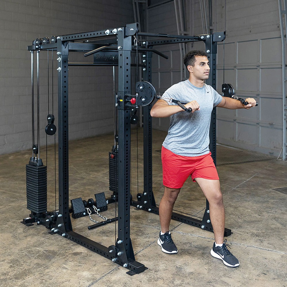 Body-Solid Functional Trainer Attachment with Weight Stacks