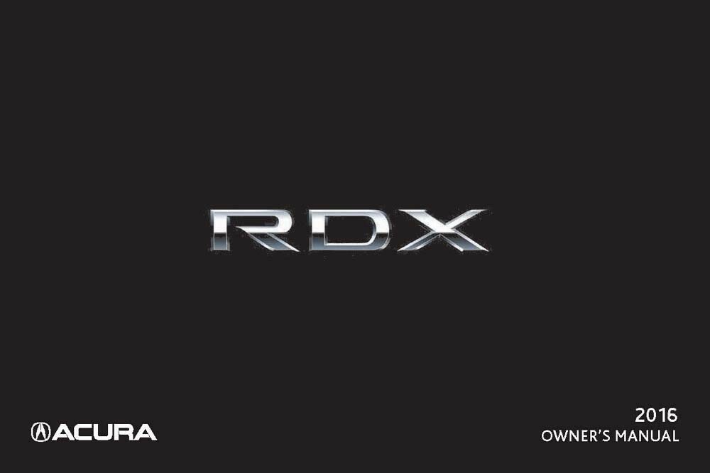 2016 Acura RDX Owner's Manual
