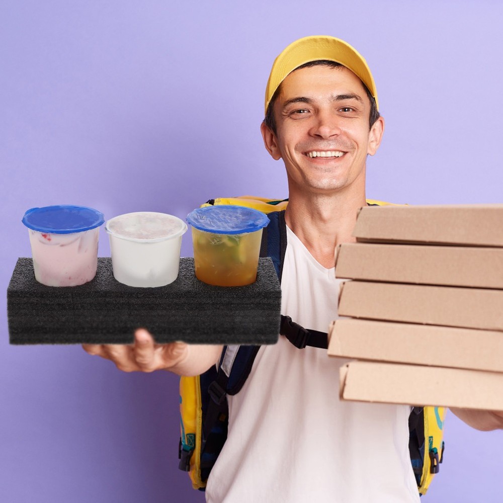 4Pcs Lightweight Drink Carrier Cup Holders for Takeout Packaging