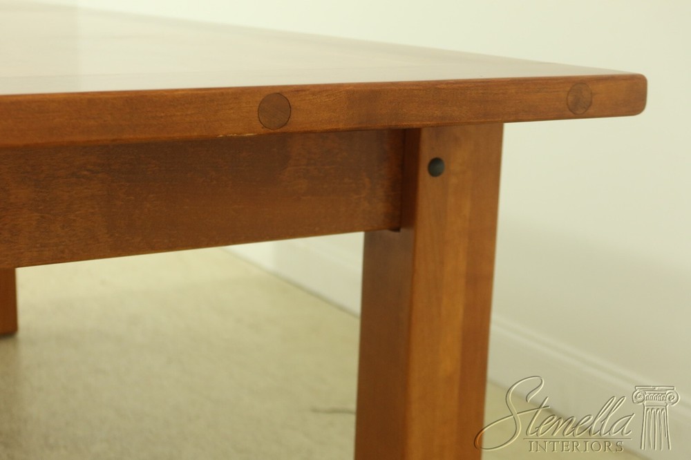 54346EC: Arts & Crafts Large 2 Drawer Library Table Desk