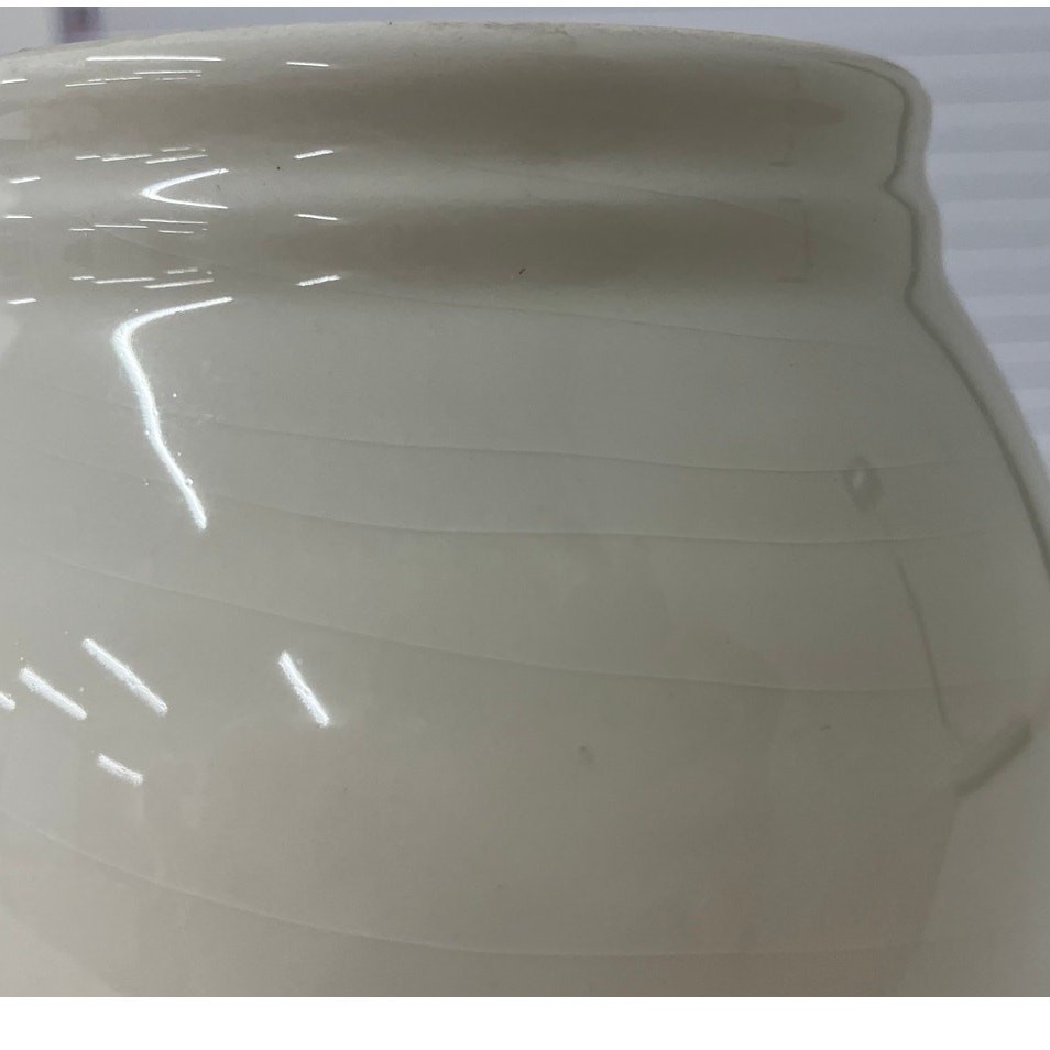 Smith & Hawken Portugal Ivory Ceramic Cachepot