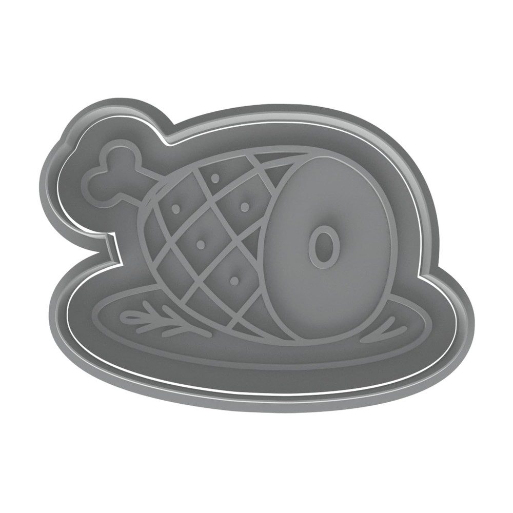 Thanksgiving Ham Cookie Cutter - 4x2.69" Creative Baking Fun Design