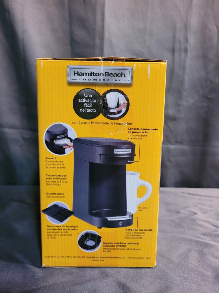 Hamilton Beach Single-Cup Hospitality Coffee Maker Black